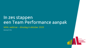 webinar - in zes stappen team performance aanpak - 6 oktober 2020