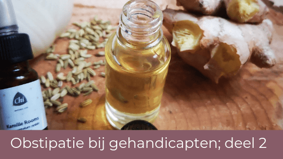 Obstipatie bij gehandicapten, deel 2 obstipatie, natuurlijke middelen, essentiële oliën,